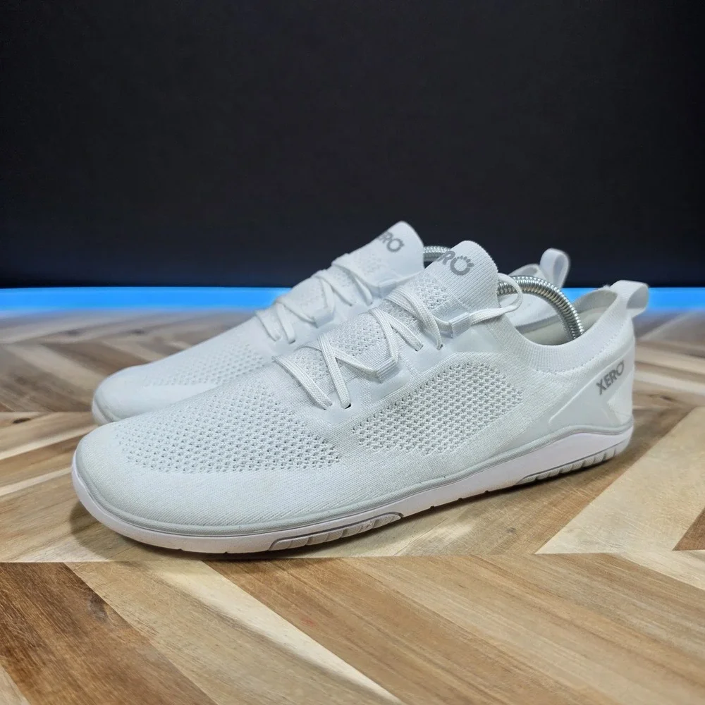 Xero Shoes Nexus Knit Mens 9.5 White Barefoot Minimalist Athletic Running